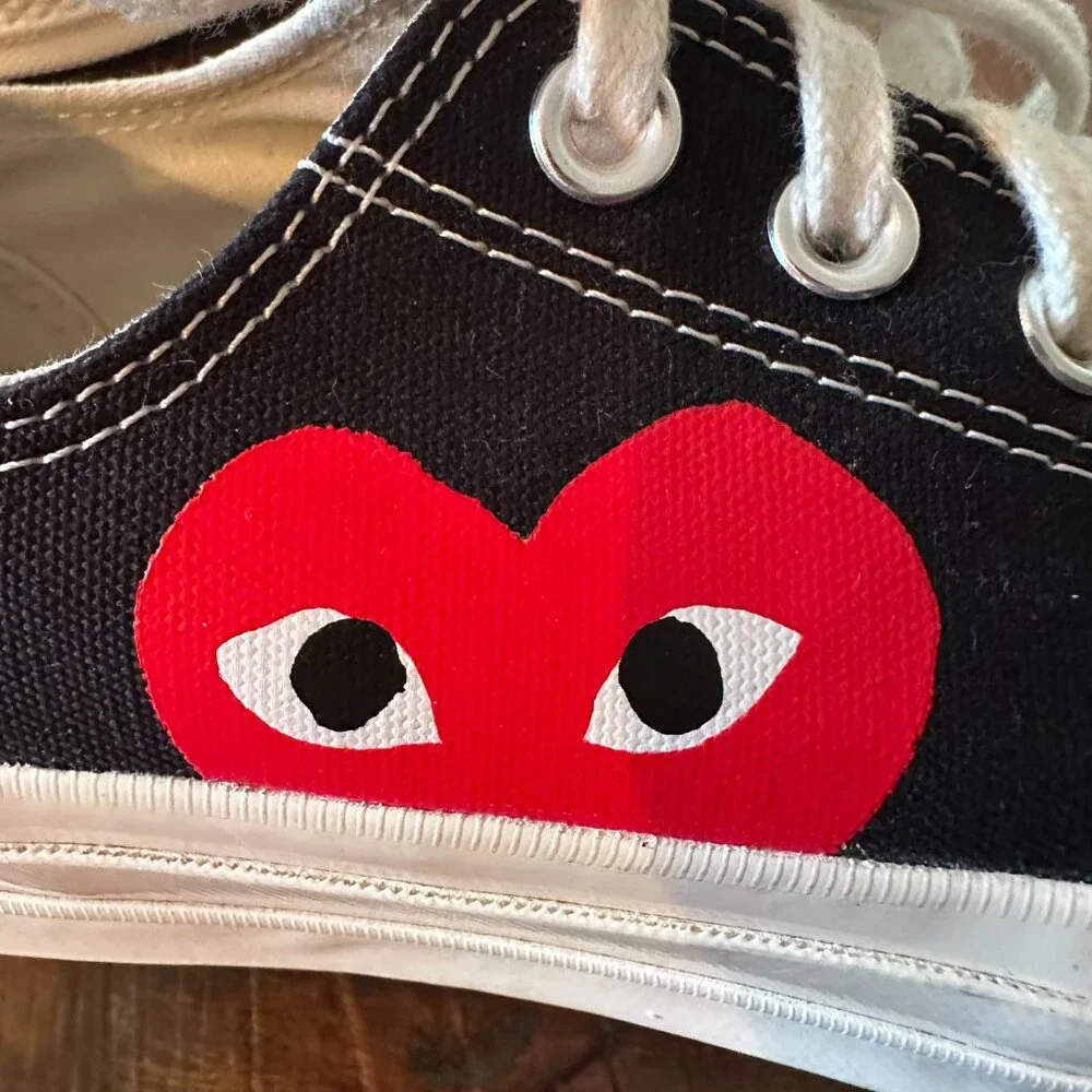 Comme Des Garcons Play- Converse low top sneaker. - Picture 2 of 13